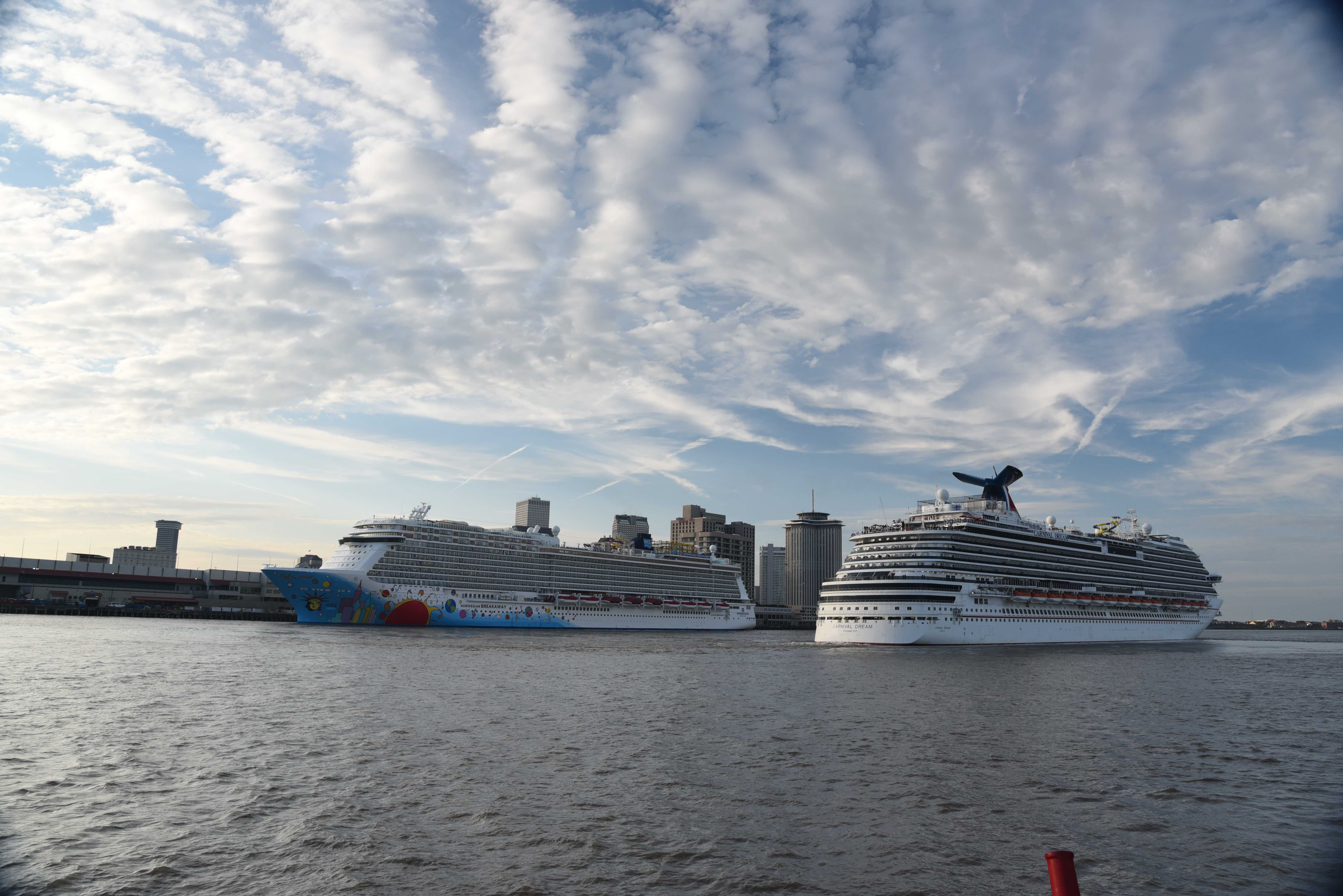 Cruising Ahead Two Ships Continued Cruise Line Commitment TMS 2986 copy