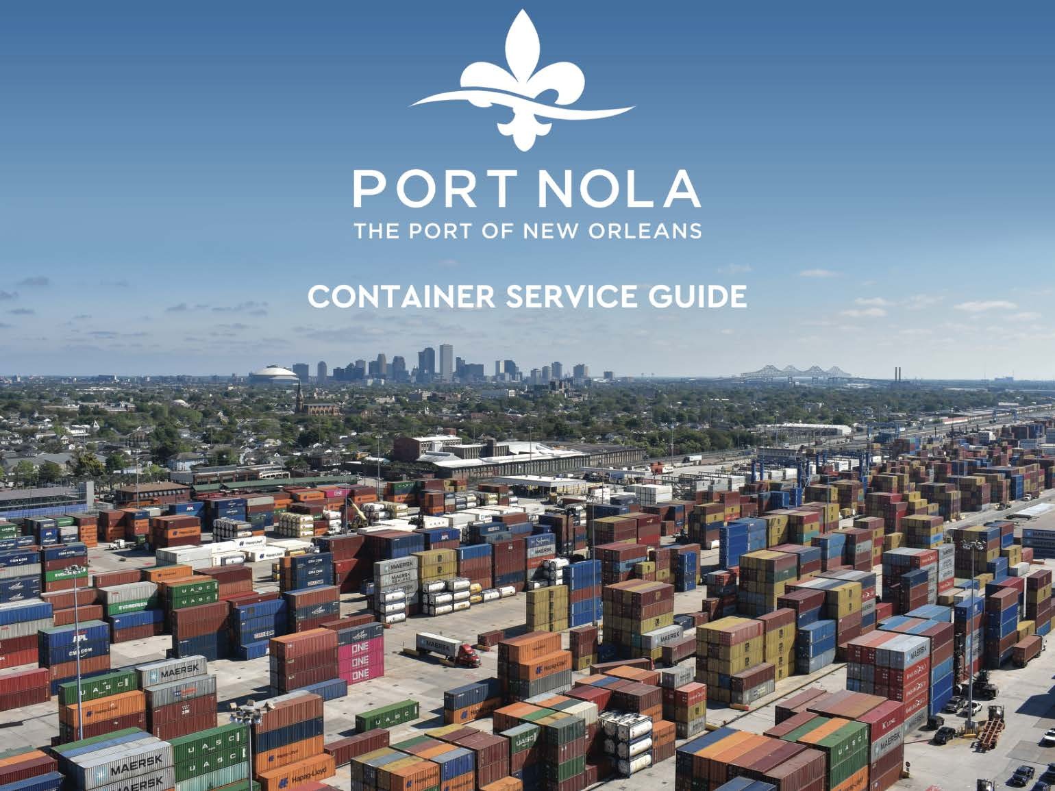 PORT NOLA 2020 CONTAINER SERVICE GUIDE Page 01