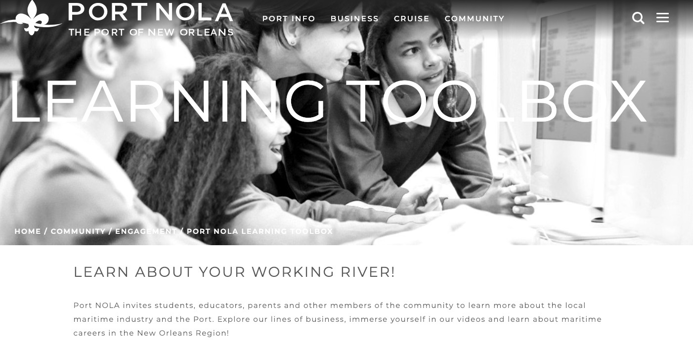 Port NOLA Learning Toolbox Photo